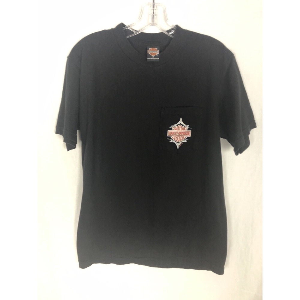 HARLEY DAVIDSON Short Sleeve Tee Shirt, M, Aruba One Cool Biker's Island Cotton